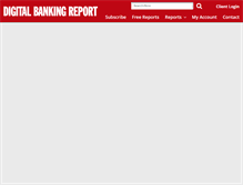 Tablet Screenshot of digitalbankingreport.com